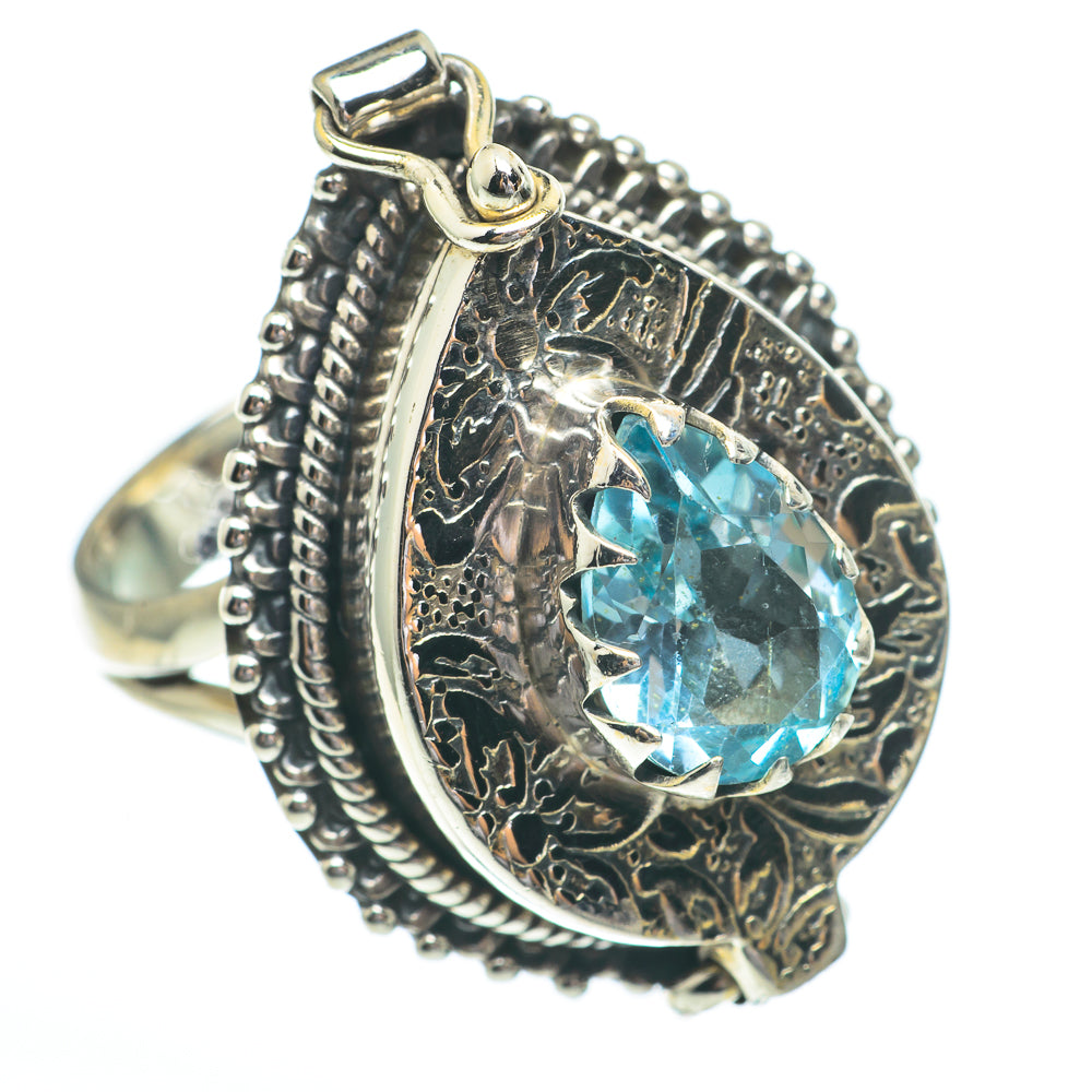 Blue Topaz Rings handcrafted by Anasilvercos - RING61451
