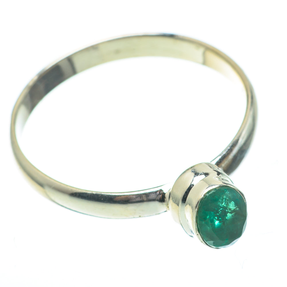 Zambian Emerald Rings handcrafted by Anasilvercos - RING61452