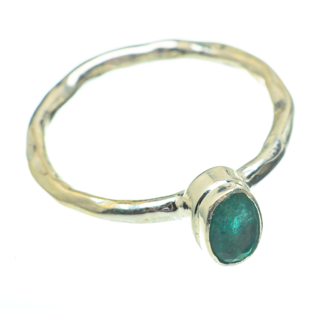 Zambian Emerald Rings handcrafted by Anasilvercos - RING61453