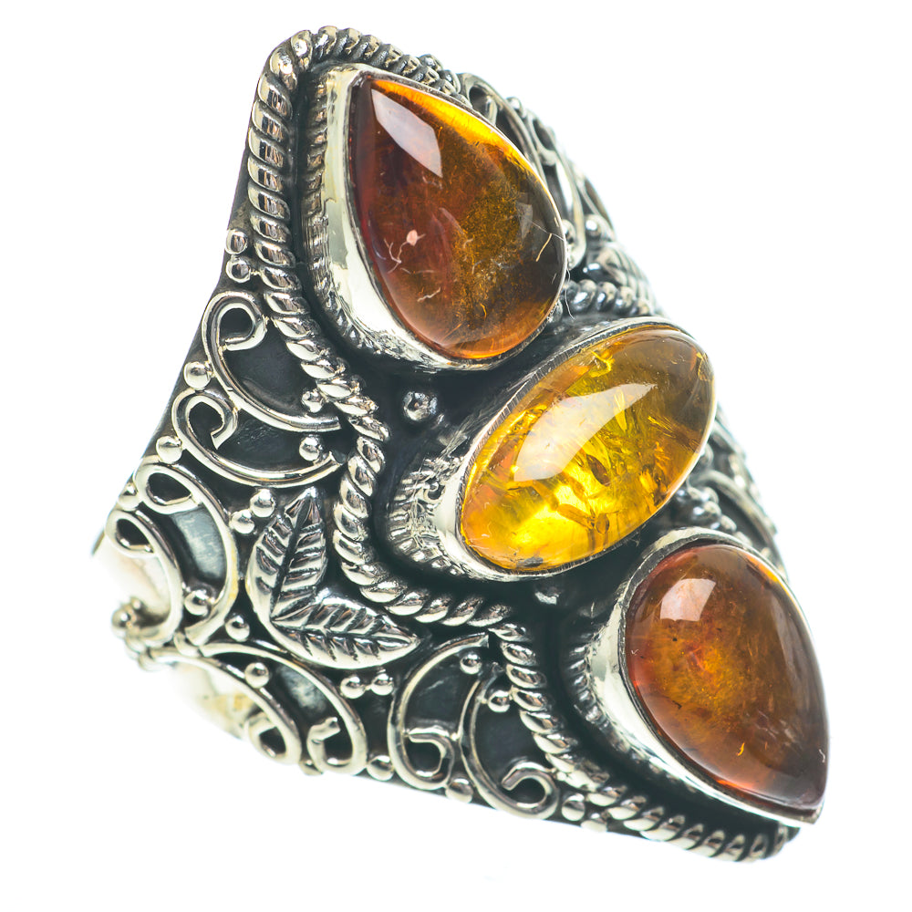 Baltic Amber Rings handcrafted by Anasilvercos - RING61458
