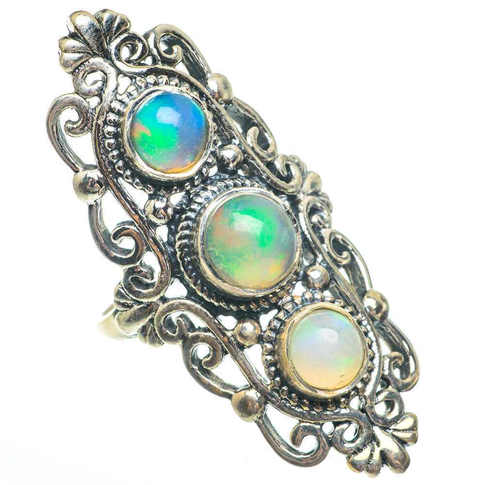 Ethiopian Opal Rings handcrafted by Anasilvercos - RING61468