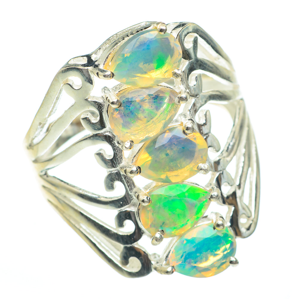 Ethiopian Opal Rings handcrafted by Anasilvercos - RING61469