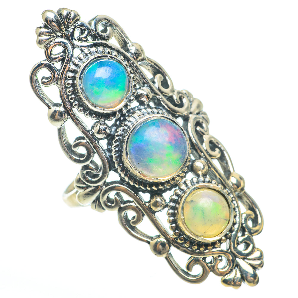 Ethiopian Opal Rings handcrafted by Anasilvercos - RING61470