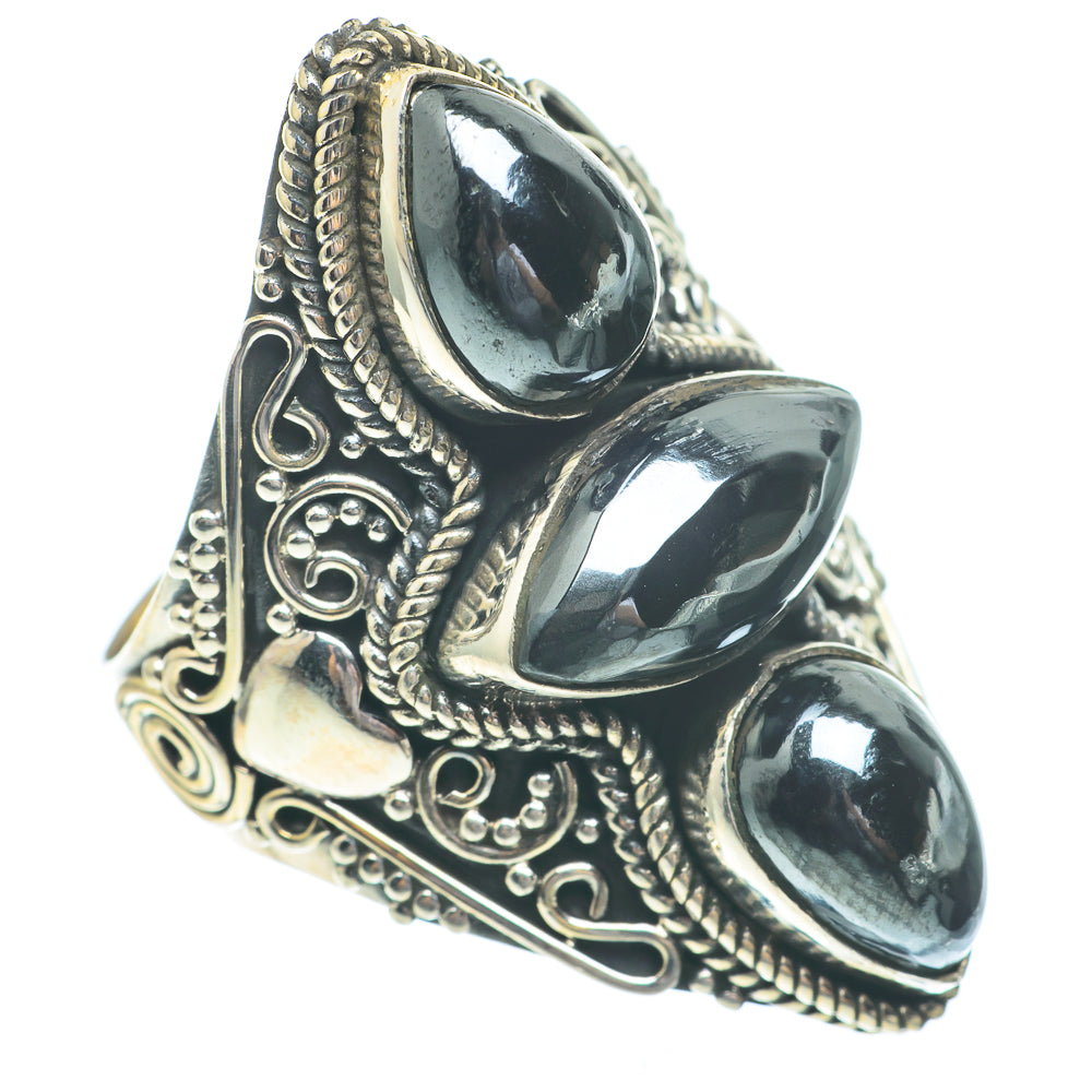 Hematite Rings handcrafted by Anasilvercos - RING61472