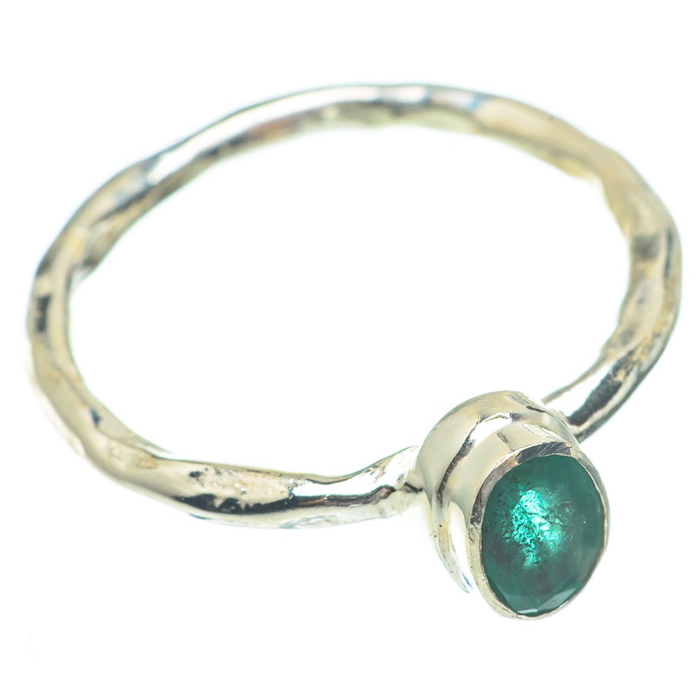 Zambian Emerald Rings handcrafted by Anasilvercos - RING61480
