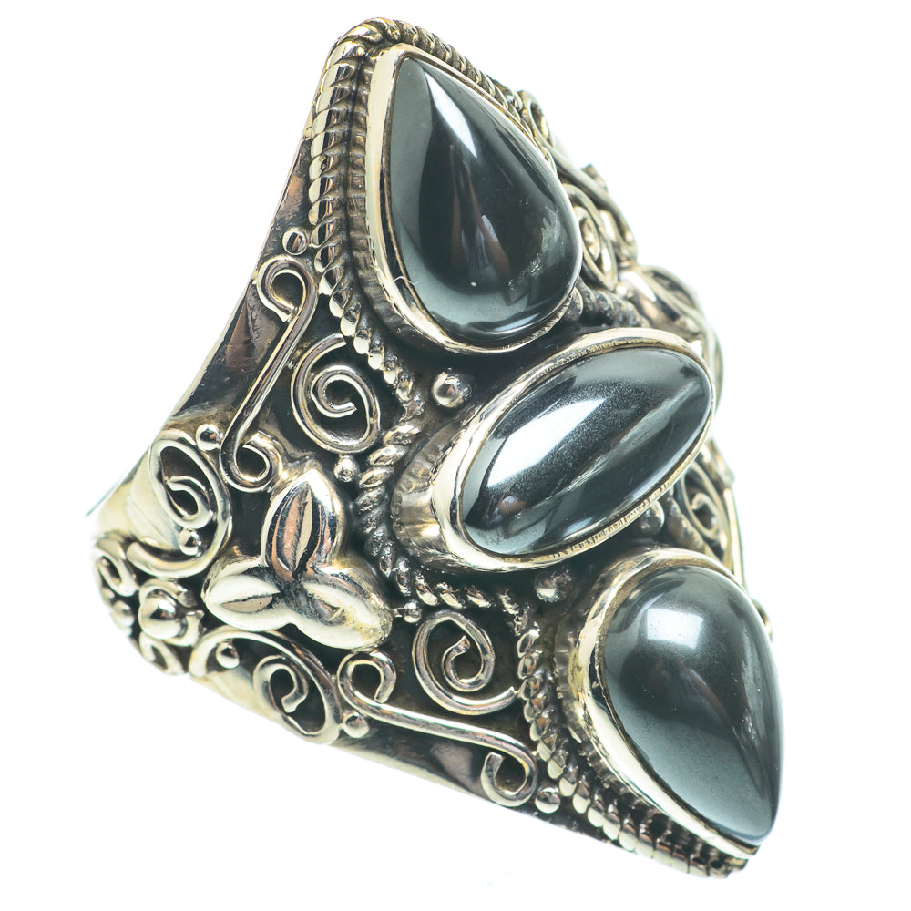 Hematite Rings handcrafted by Anasilvercos - RING61491