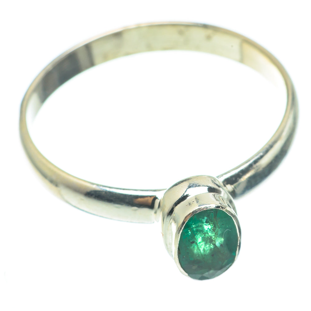 Zambian Emerald Rings handcrafted by Anasilvercos - RING61496