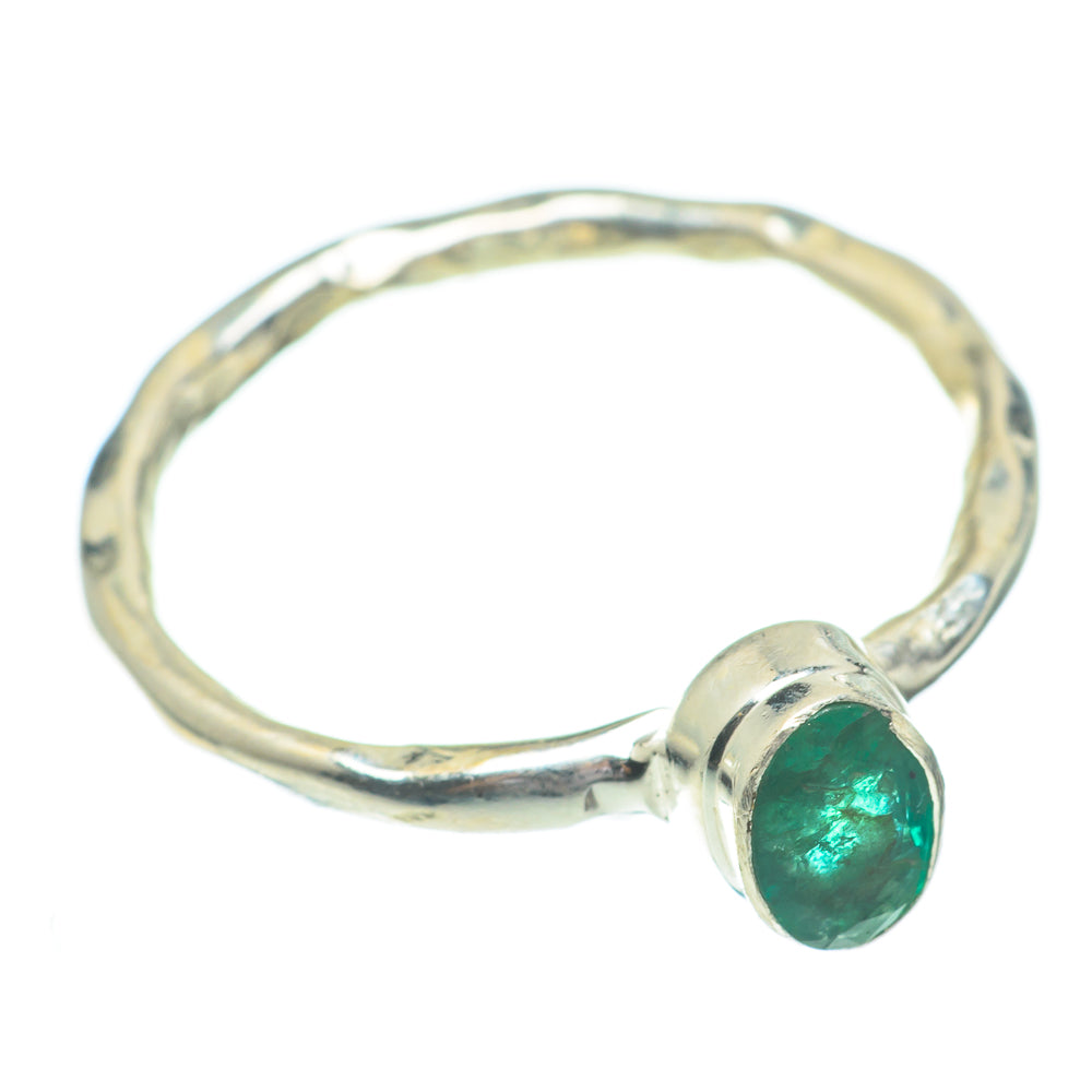 Zambian Emerald Rings handcrafted by Anasilvercos - RING61497