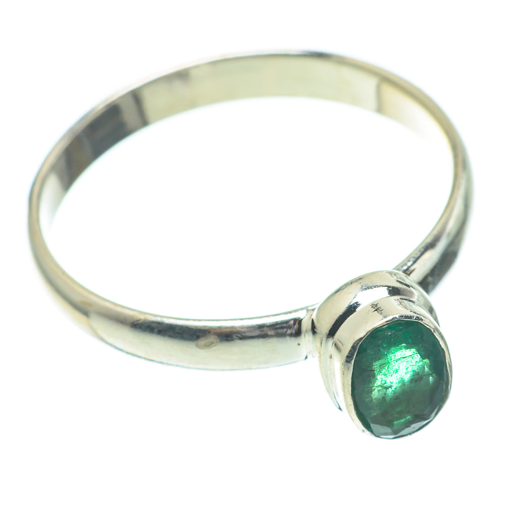 Zambian Emerald Rings handcrafted by Anasilvercos - RING61509