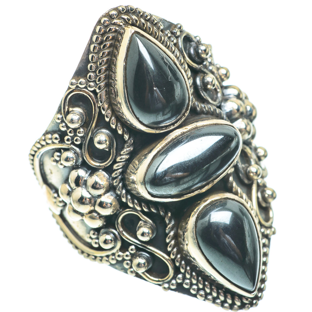 Hematite Rings handcrafted by Anasilvercos - RING61511