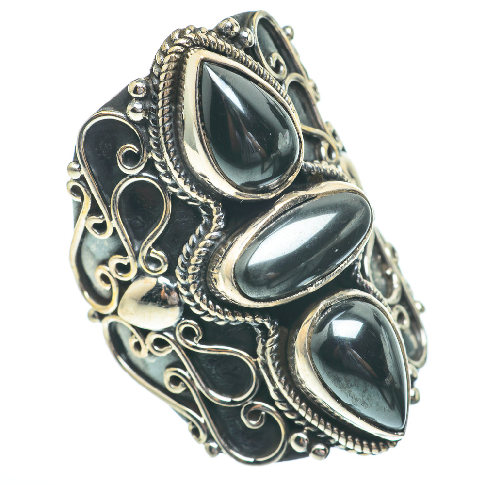 Hematite Rings handcrafted by Anasilvercos - RING61512