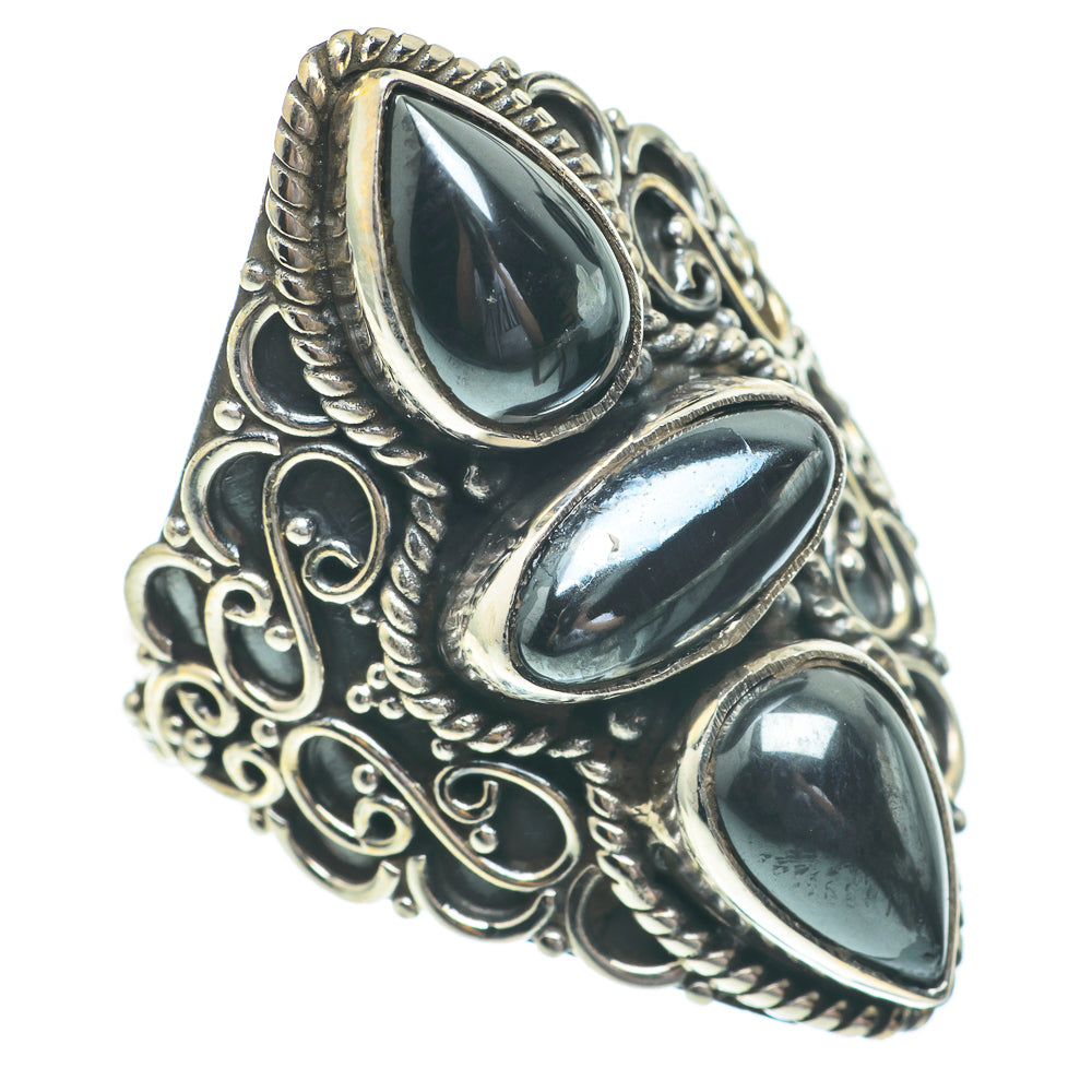 Hematite Rings handcrafted by Anasilvercos - RING61517