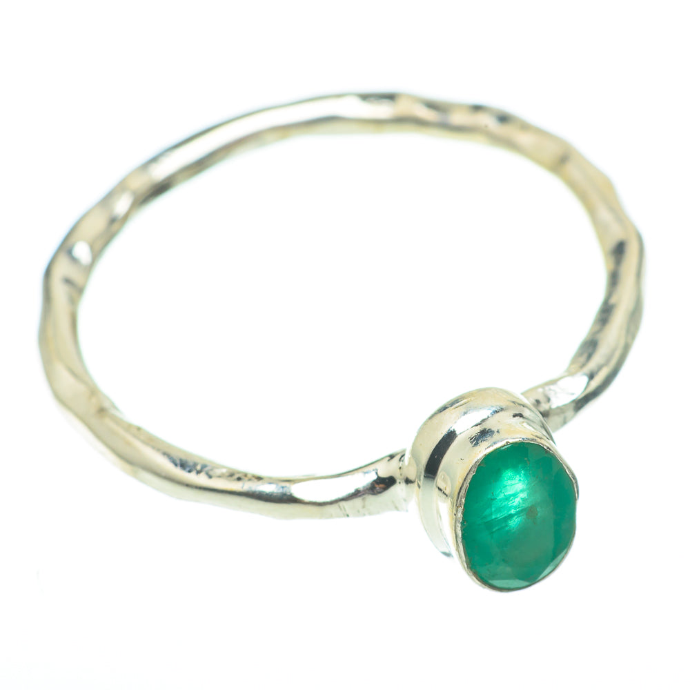 Zambian Emerald Rings handcrafted by Anasilvercos - RING61522