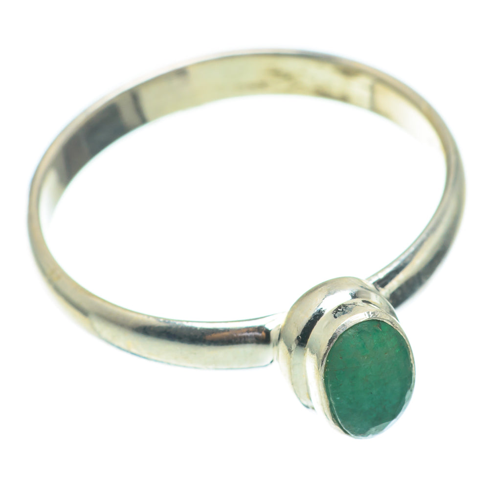 Zambian Emerald Rings handcrafted by Anasilvercos - RING61523