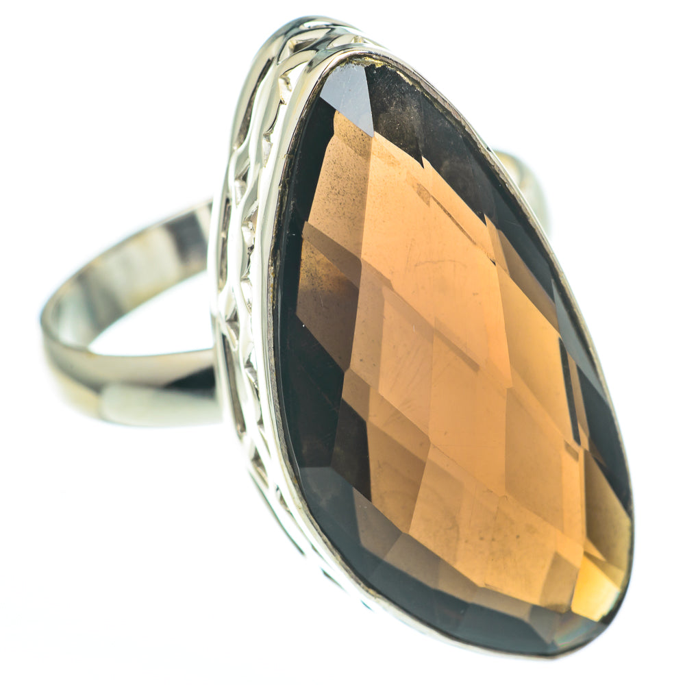 Smoky Quartz Rings handcrafted by Anasilvercos - RING61525