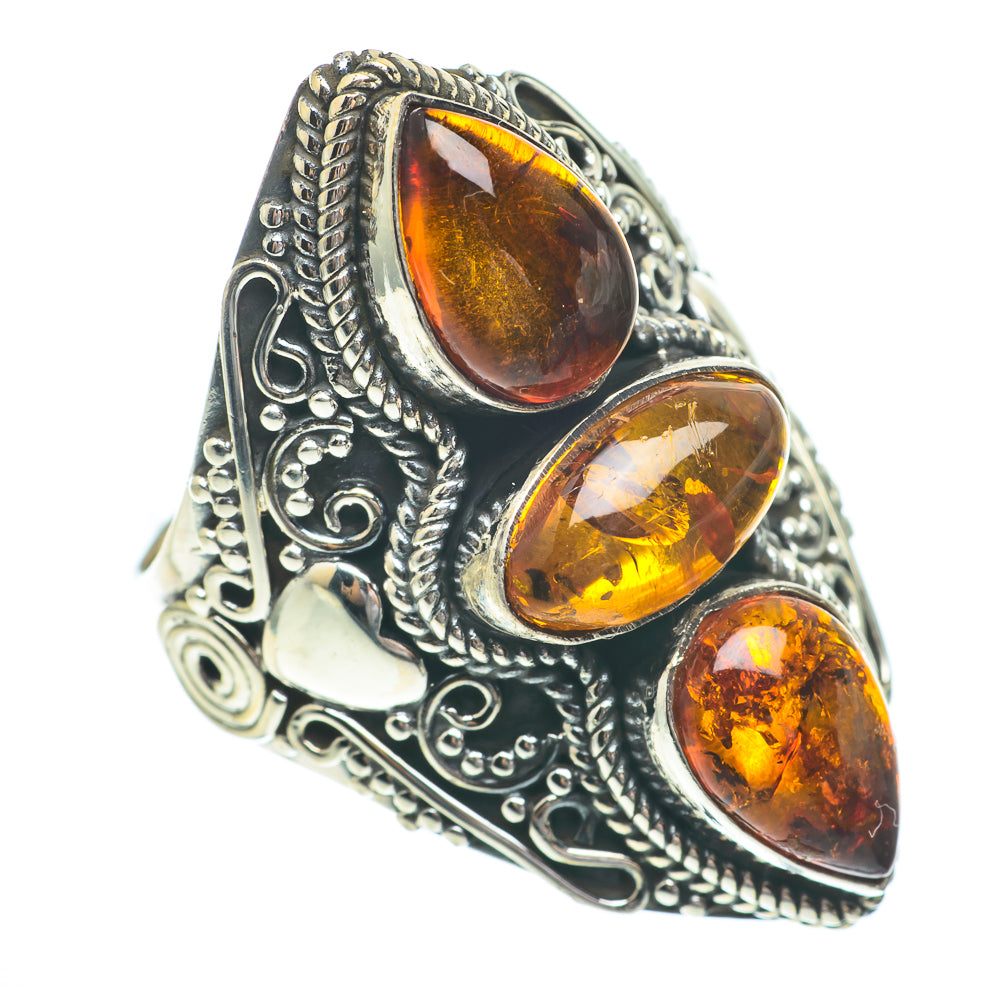 Baltic Amber Rings handcrafted by Anasilvercos - RING61526