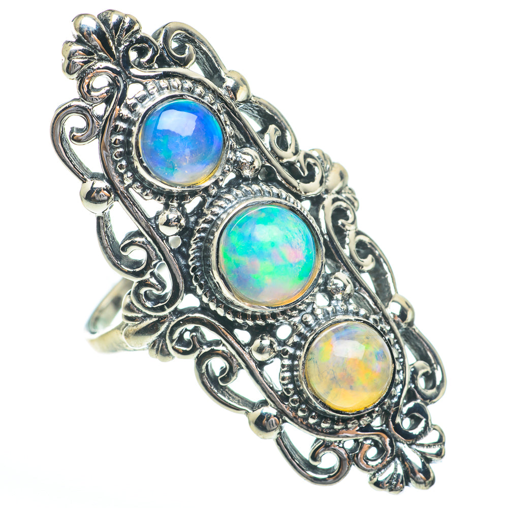 Ethiopian Opal Rings handcrafted by Anasilvercos - RING61536