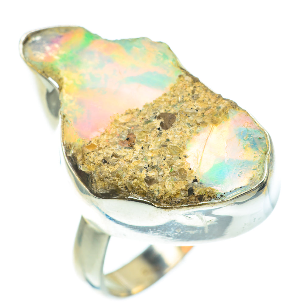 Ethiopian Opal Rings handcrafted by Anasilvercos - RING61537