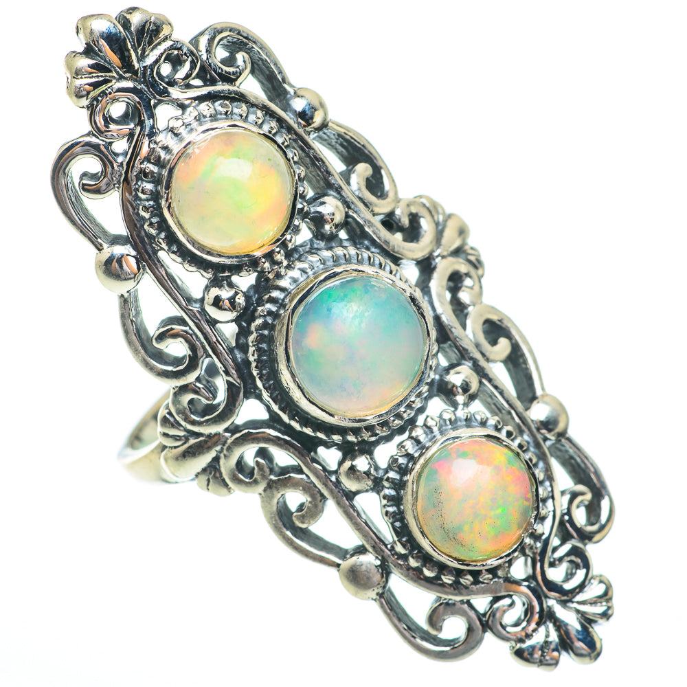 Ethiopian Opal Rings handcrafted by Anasilvercos - RING61539
