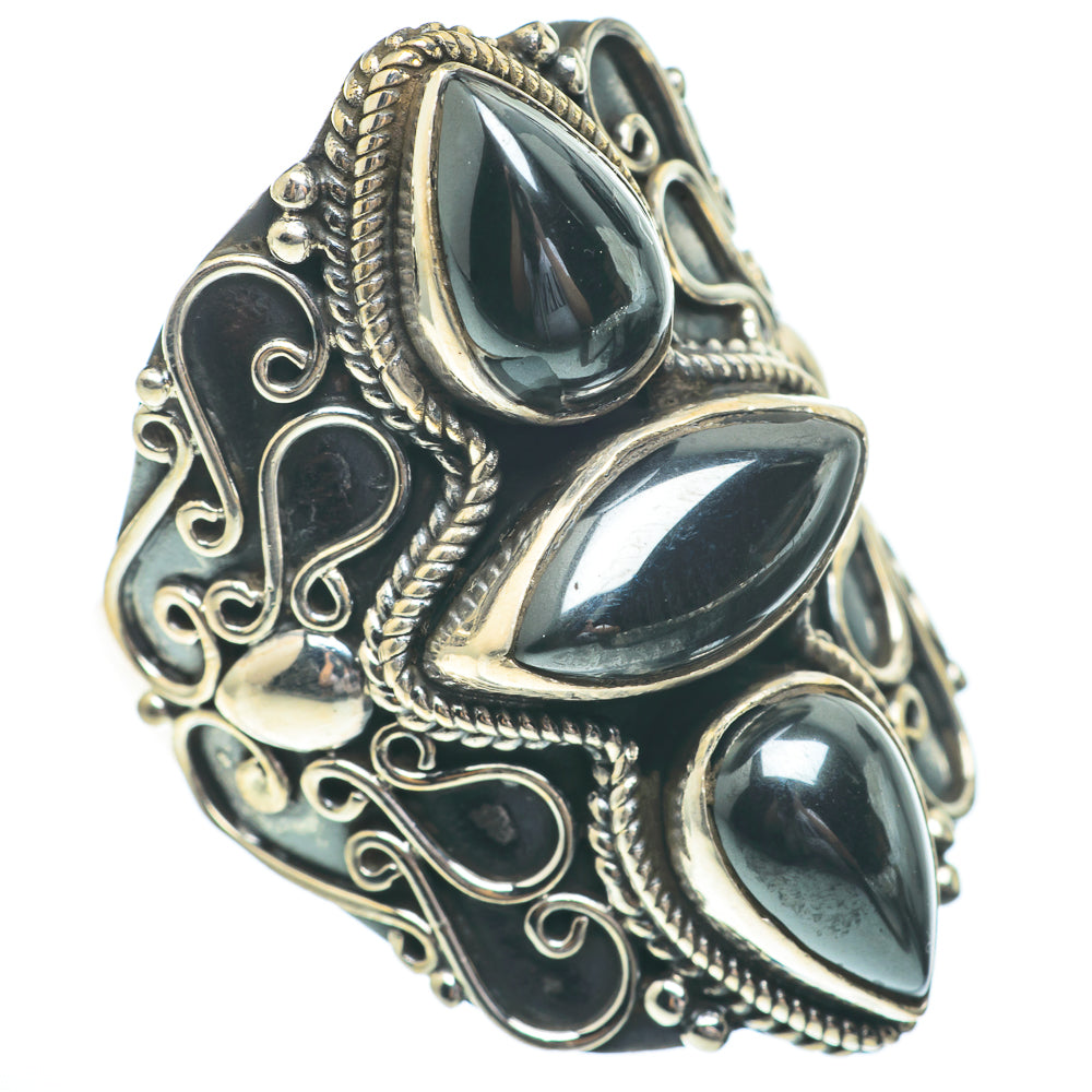 Hematite Rings handcrafted by Anasilvercos - RING61541