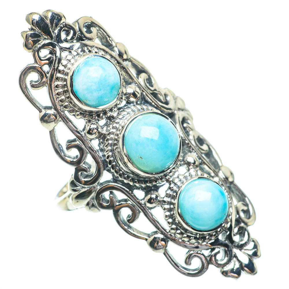 Larimar Rings handcrafted by Anasilvercos - RING61544