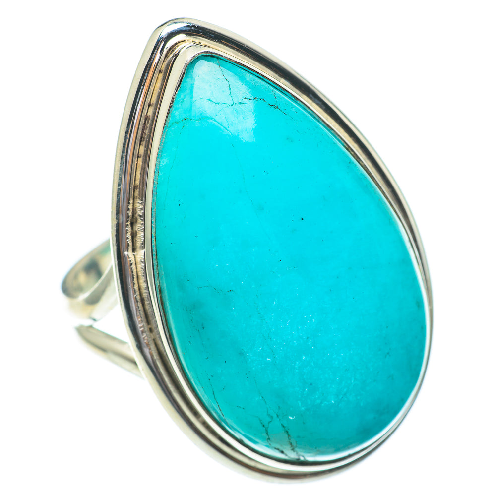 Peruvian Amazonite Rings handcrafted by Anasilvercos - RING61546