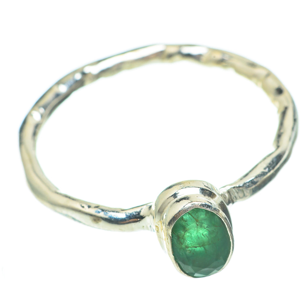 Zambian Emerald Rings handcrafted by Anasilvercos - RING61549