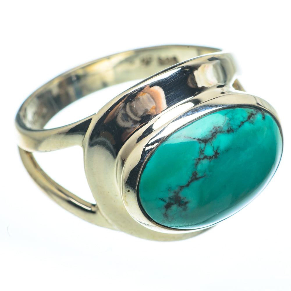 Tibetan Turquoise Rings handcrafted by Anasilvercos - RING61554