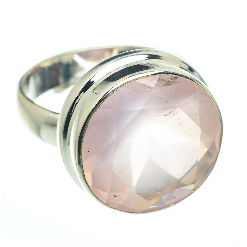 Rose Quartz Rings handcrafted by Anasilvercos - RING61560