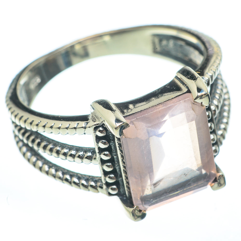 Rose Quartz Rings handcrafted by Anasilvercos - RING61562