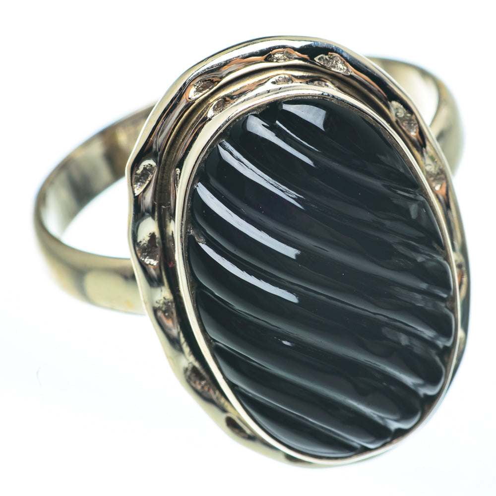Black Onyx Rings handcrafted by Anasilvercos - RING61569