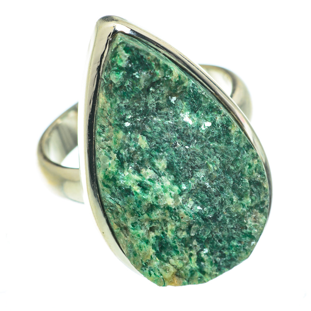 Green Fuchsite Rings handcrafted by Anasilvercos - RING61584