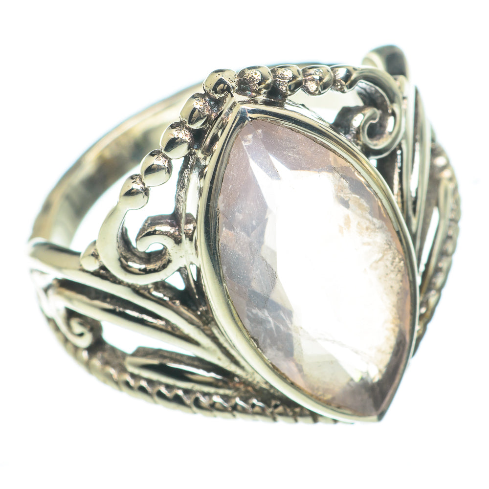 Rose Quartz Rings handcrafted by Anasilvercos - RING61590