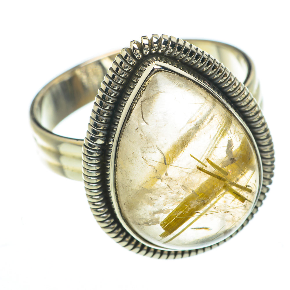 Rutilated Quartz Rings handcrafted by Anasilvercos - RING61594
