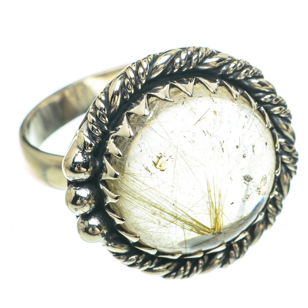 Rutilated Quartz Rings handcrafted by Anasilvercos - RING61595