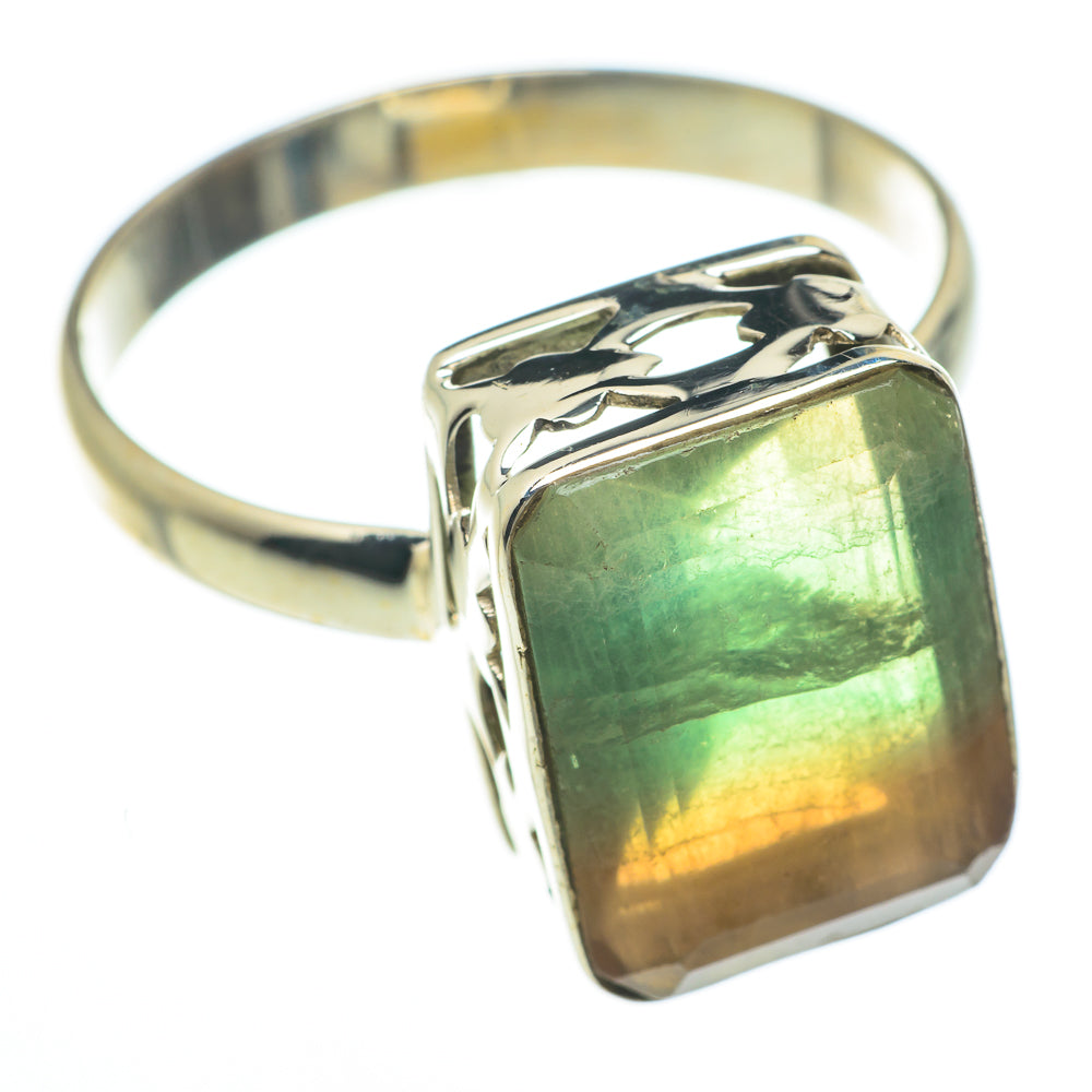 Green Fluorite Rings handcrafted by Anasilvercos - RING61600