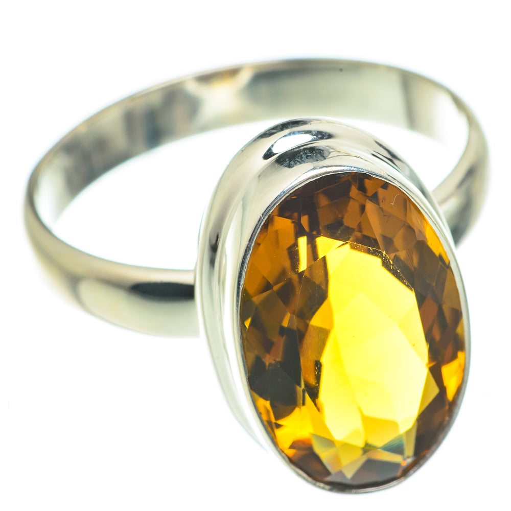 Mandarin Citrine Rings handcrafted by Anasilvercos - RING61615