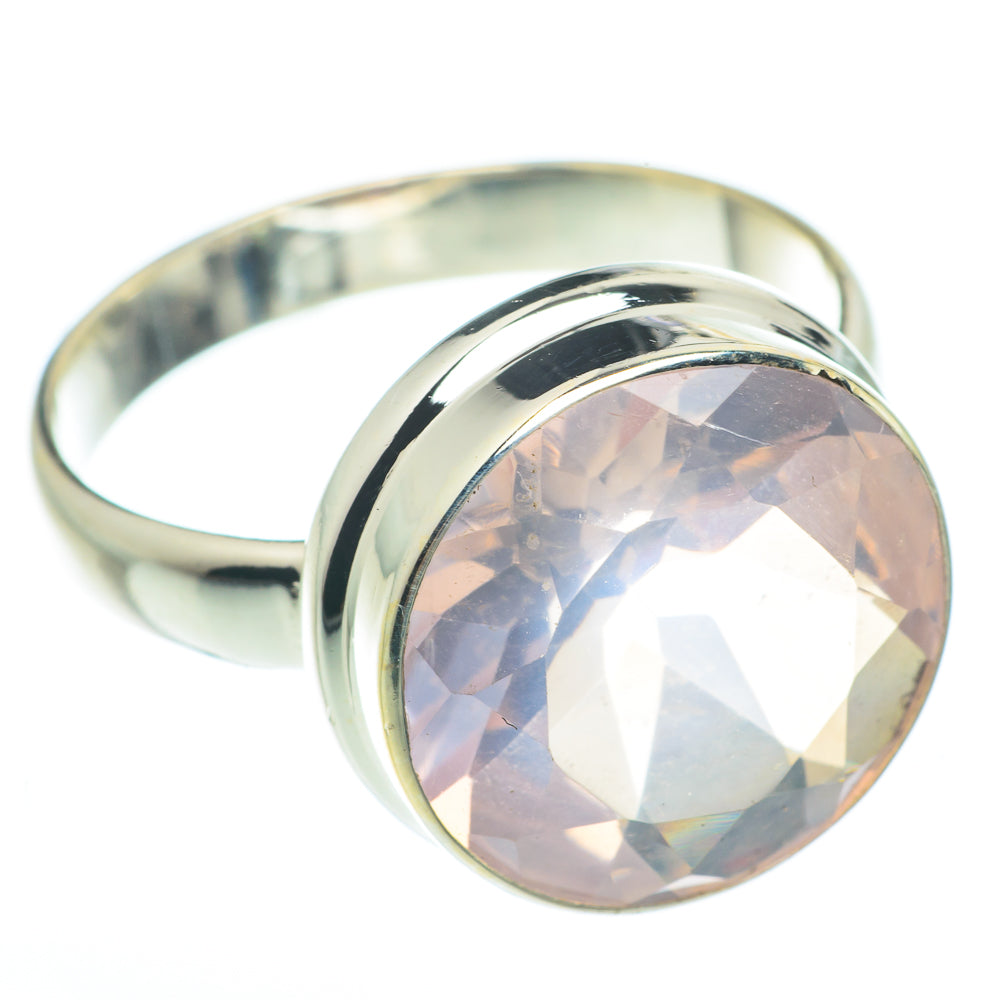 Rose Quartz Rings handcrafted by Anasilvercos - RING61616