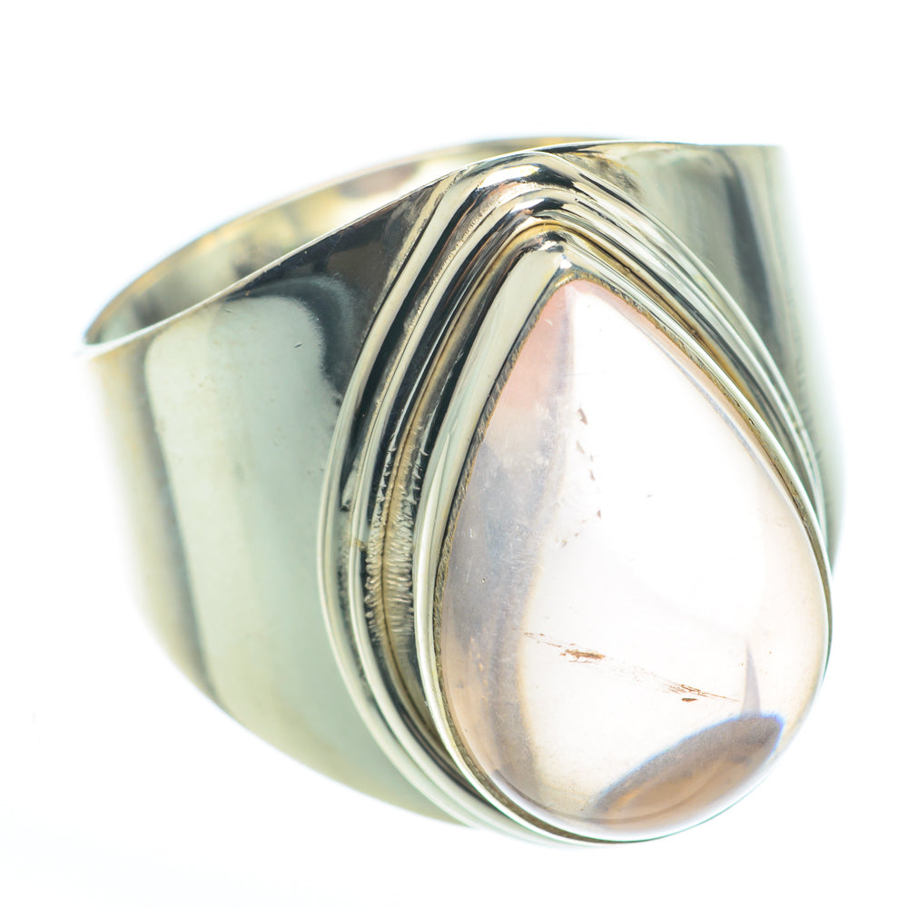Rose Quartz Rings handcrafted by Anasilvercos - RING61617