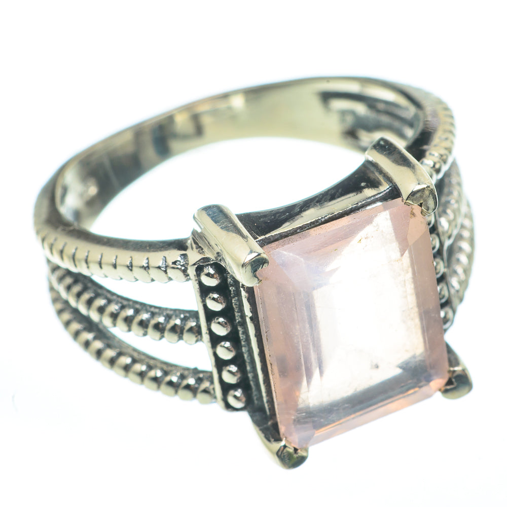 Rose Quartz Rings handcrafted by Anasilvercos - RING61619