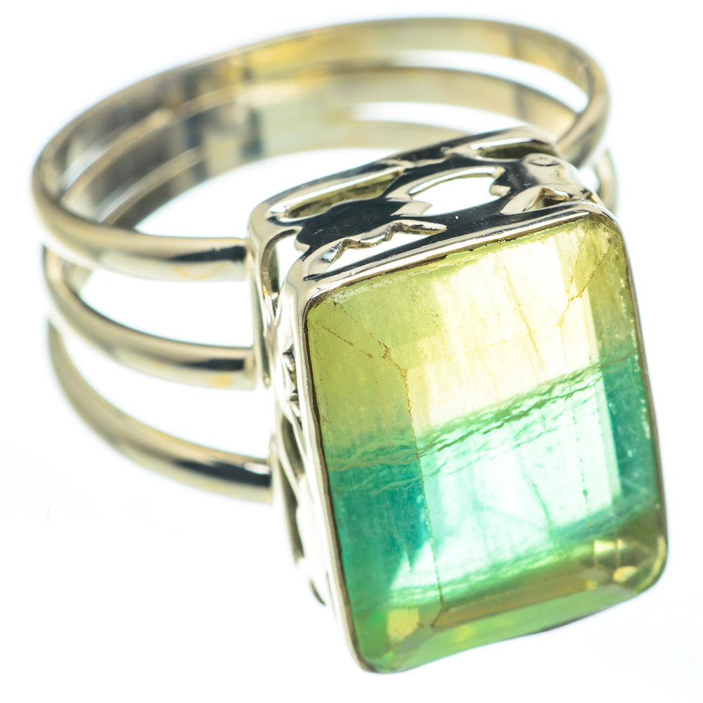 Green Fluorite Rings handcrafted by Anasilvercos - RING61627