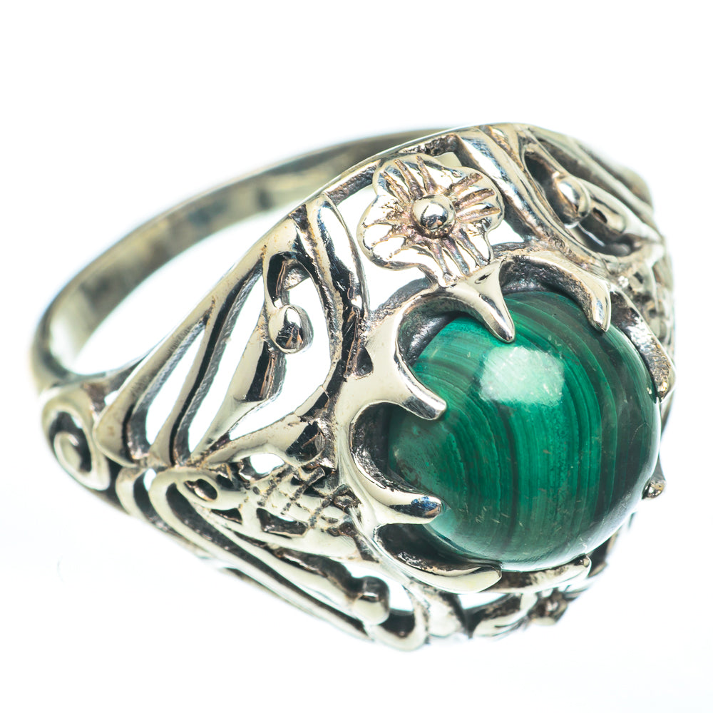 Malachite Rings handcrafted by Anasilvercos - RING61634