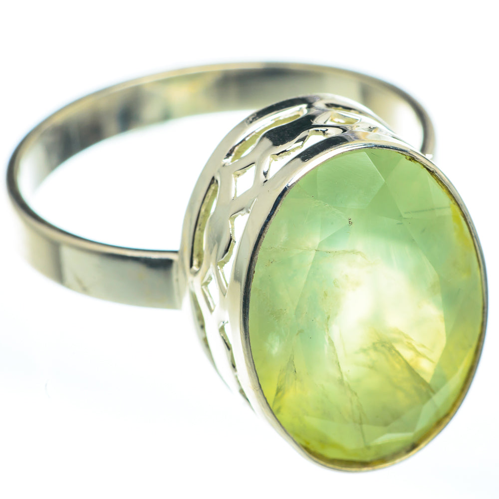 Prehnite Rings handcrafted by Anasilvercos - RING61636