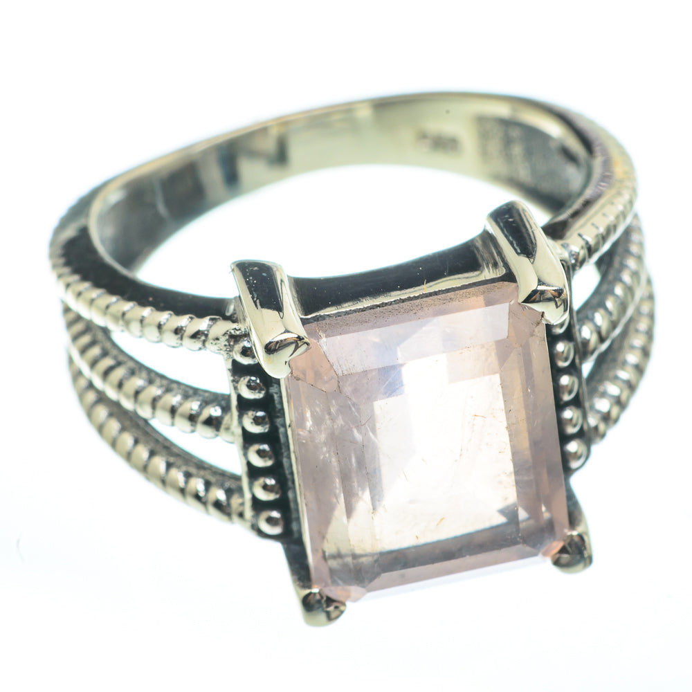 Rose Quartz Rings handcrafted by Anasilvercos - RING61640