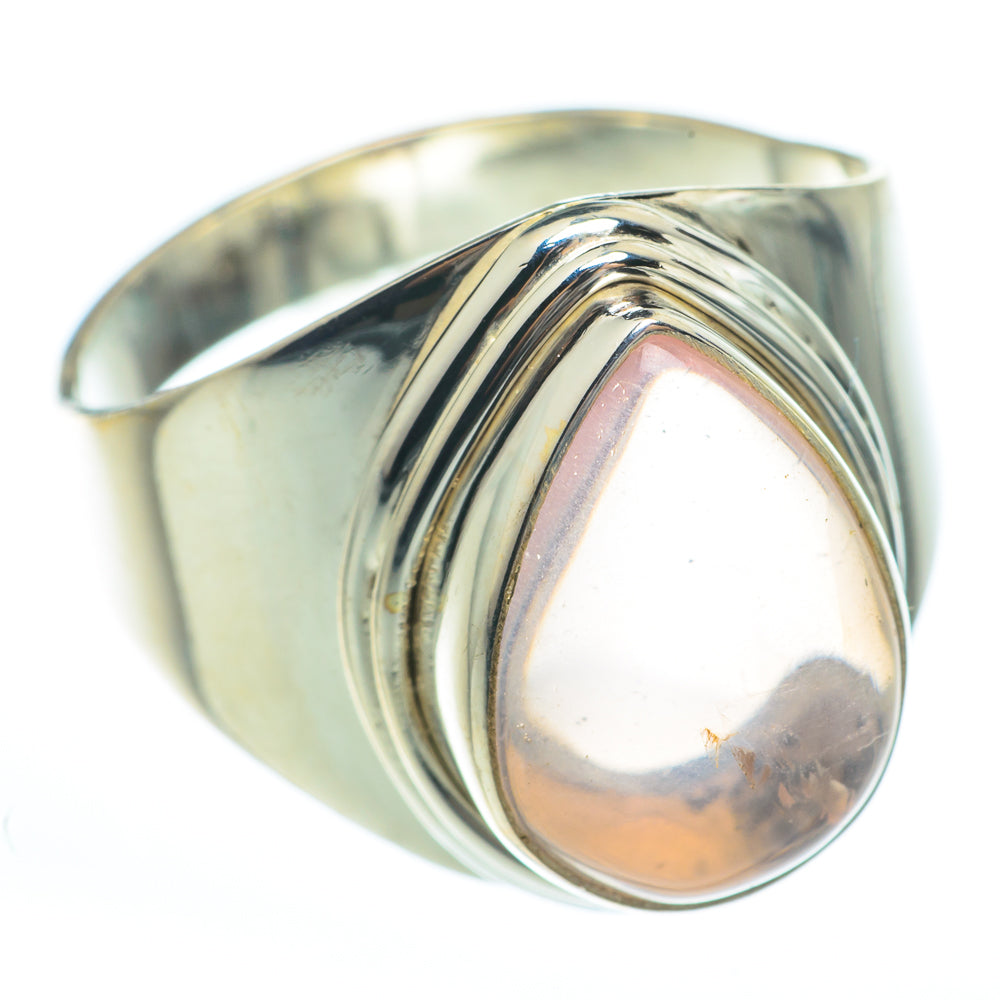 Rose Quartz Rings handcrafted by Anasilvercos - RING61641