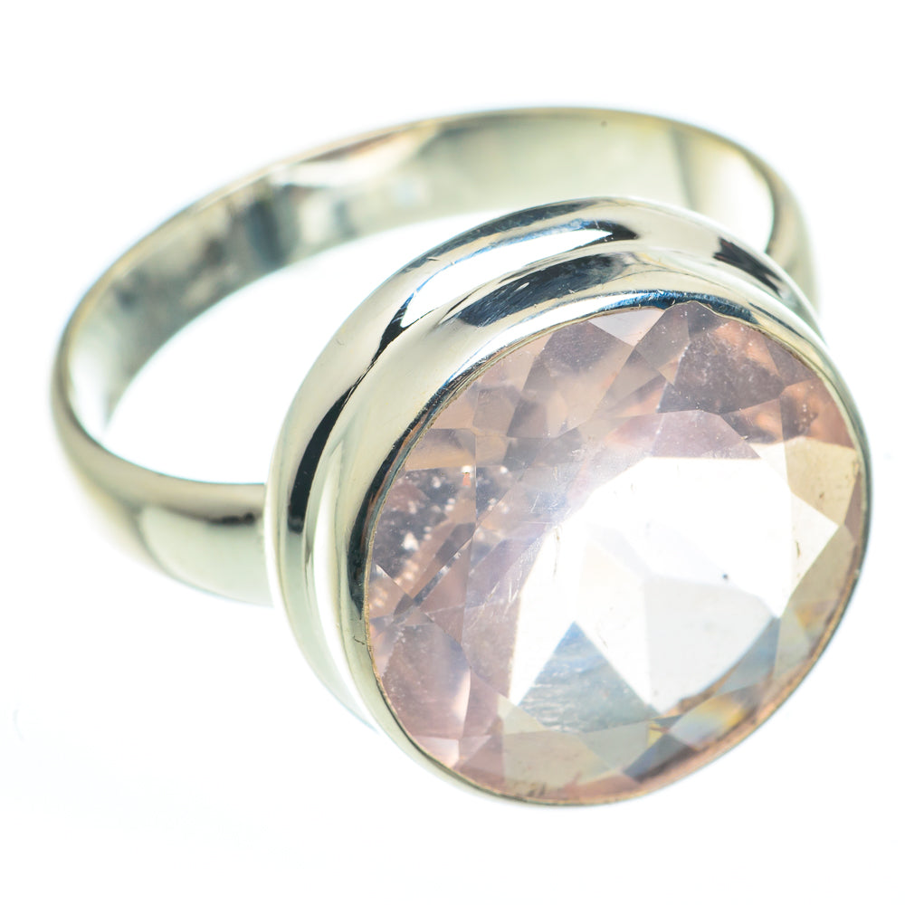 Rose Quartz Rings handcrafted by Anasilvercos - RING61643