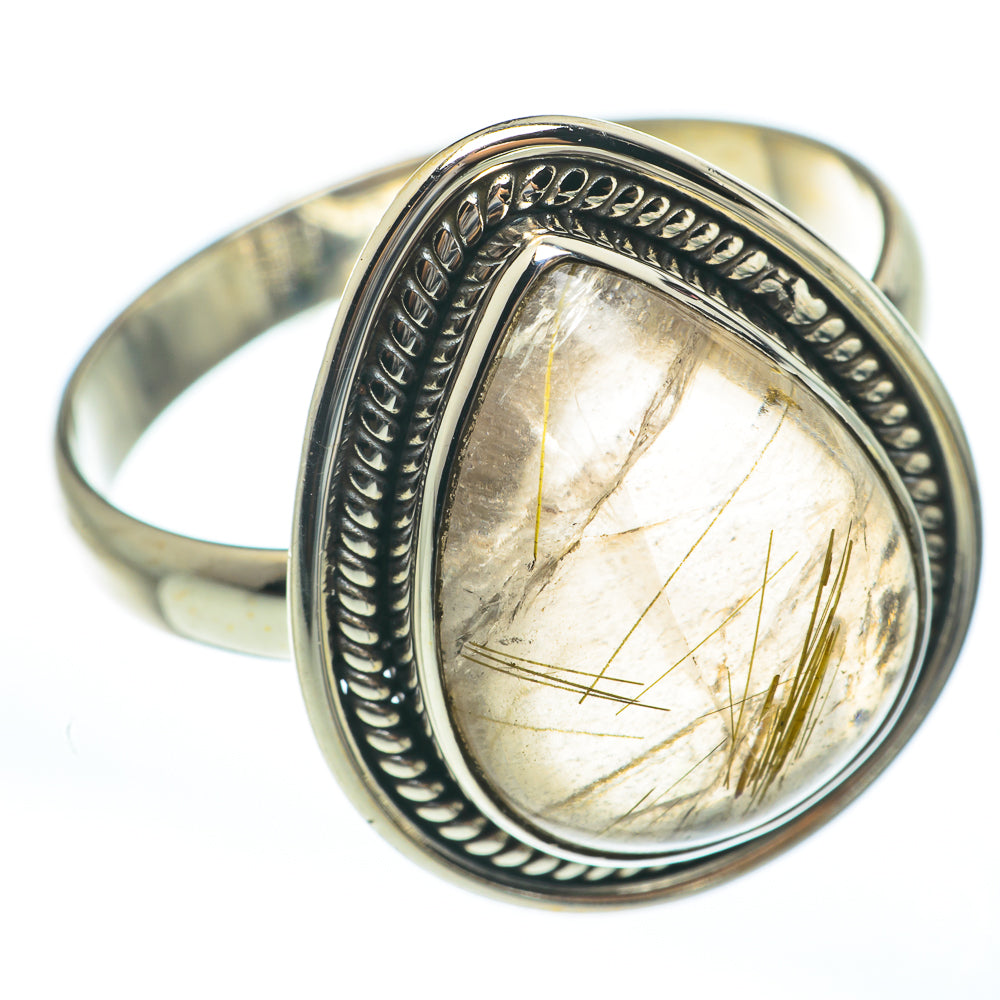 Rutilated Quartz Rings handcrafted by Anasilvercos - RING61647