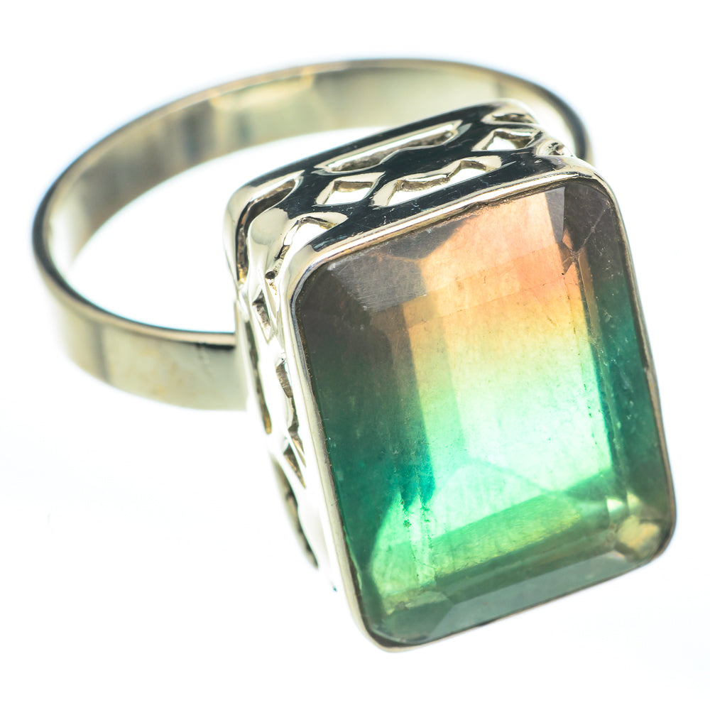 Green Fluorite Rings handcrafted by Anasilvercos - RING61652