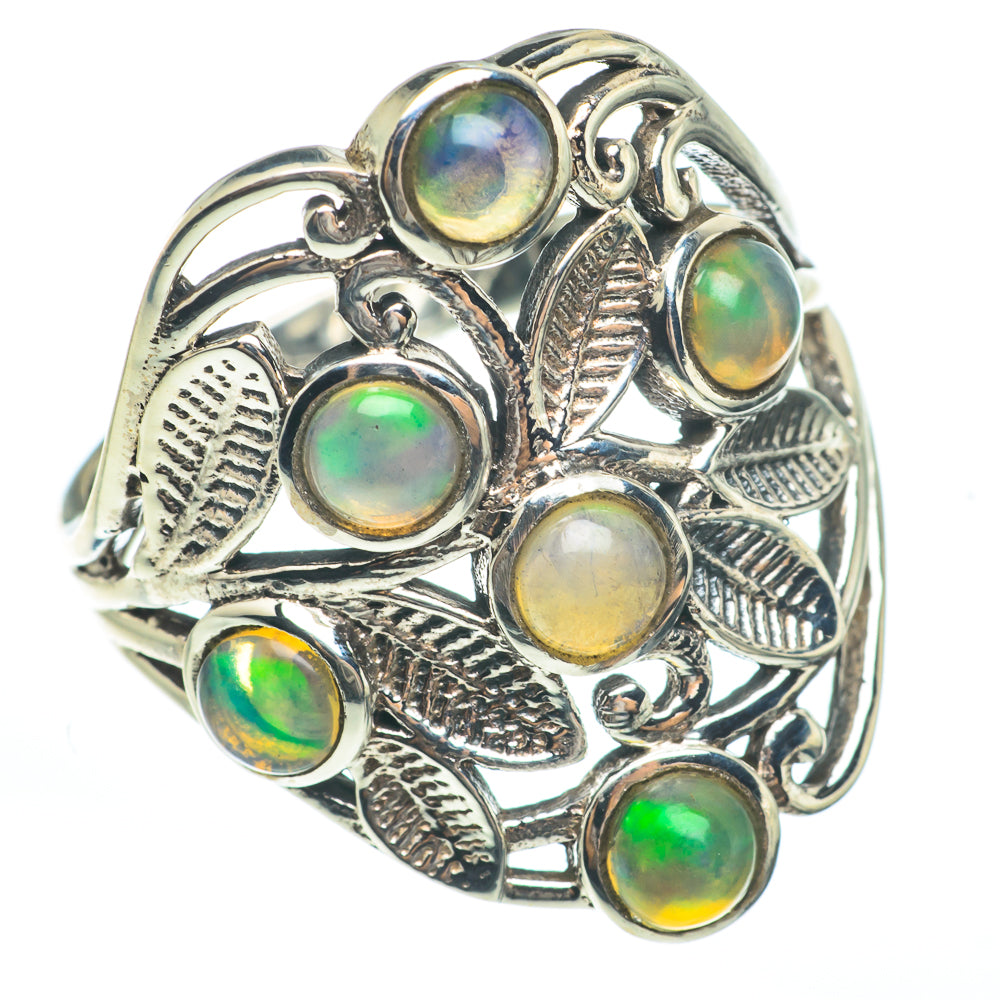 Ethiopian Opal Rings handcrafted by Anasilvercos - RING61654