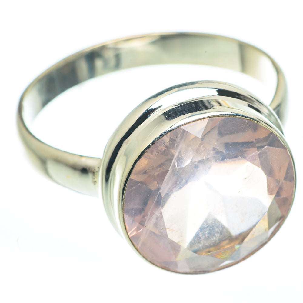 Rose Quartz Rings handcrafted by Anasilvercos - RING61666